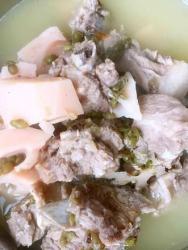 莲菜绿豆排骨汤
