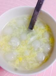 鸡蛋米酒丸子汤