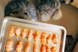 胡萝卜鸡肉卷-自制狗狗零食-狗狗最爱