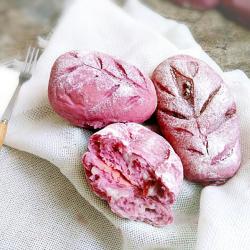 蔓越莓麻薯馅+紫薯软欧小面包