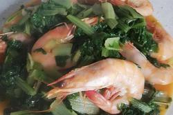 小白菜炖虾