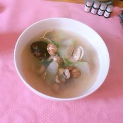 蛤蜊冬瓜菌菇汤