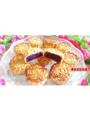 广式紫薯椰蓉月饼