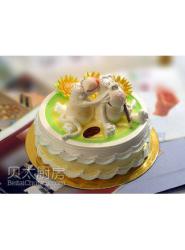 猴子蛋糕图片-猴子生日蛋糕-大嘴猴蛋糕