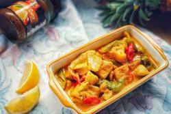 泰国小哥家庭菜:泰式菠萝咖喱鸡