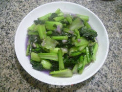 蒜香紫青菜