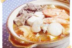 韩式泡菜海鲜锅