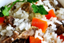羊肉胡萝卜焖米饭