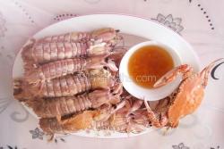 姜醋汁琵琶虾