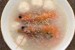 白鱼海虾粥