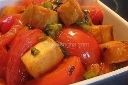 番茄烩豆腐鱼饼