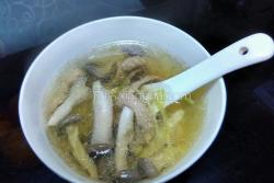 鸡菇腰片汤