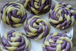 紫薯麻花馒头