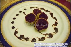紫地瓜法式薄饼卷