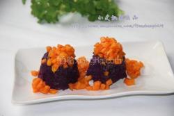 木瓜紫薯泥