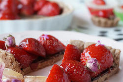 法式巧克力草莓塔
