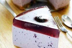 蓝莓酱冻芝士蛋糕