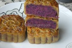 玫瑰紫薯月饼