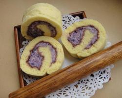 紫薯奶油蛋糕卷