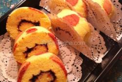粉色豹纹蛋糕卷