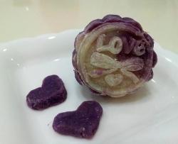 中秋系情——紫薯冰皮月饼