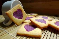 椰蓉紫薯心饼干