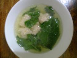青菜肉丸子汤