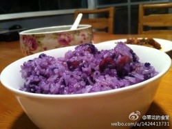 紫甘蓝腊肠菜饭