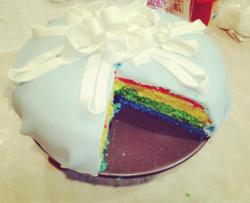 翻糖彩虹蛋糕