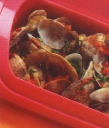 多彩硅胶蒸菜盒  蛤蛎番茄煮