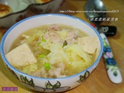 冻豆腐菜汤