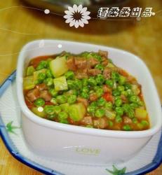 西葫芦烩豌豆