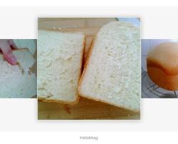 松软的面包机面包