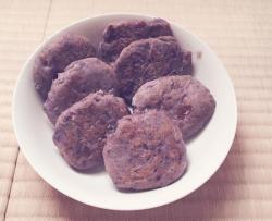 紫薯豆渣饼