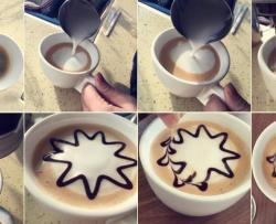 简单易学的咖啡拉花