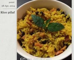 Rice pilaf 印度香料饭