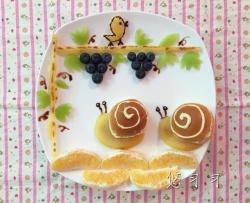 创意趣味儿童餐—蜗牛与黄鹂鸟