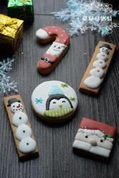 利用最简单的模具做出可爱的圣诞饼干