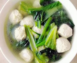 小白菜鲅鱼丸子汤