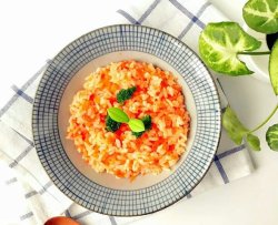 宝宝辅食:日式红色茄汁烩饭-10分钟红色系开胃饭,酸酸甜甜,营养又美味12M