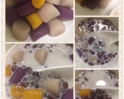 紫薯芋圆西米露