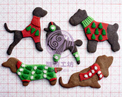 穿毛衣的狗饼干教程 | Doggie Christmas Sweater Cookie Tutorial