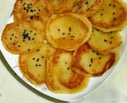 宝宝辅食:苹果奶香小饼