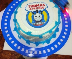 托马斯小火车千层生日蛋糕6寸