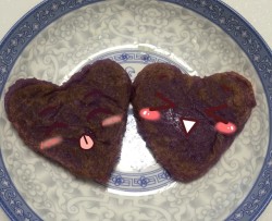 心型紫薯饼