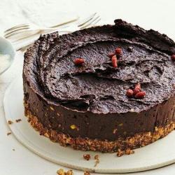 vegan 牛油果巧克力免烤蛋糕