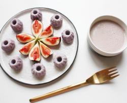 宝宝辅食:浓浓奶香紫薯米糕