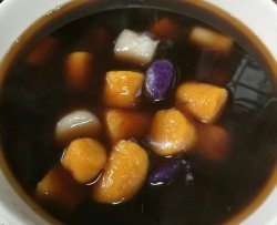 红豆芋圆+地瓜圆+紫薯圆