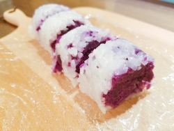 椰香紫薯糯米卷