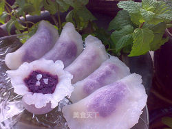 哄妈小甜点：水晶紫薯饺